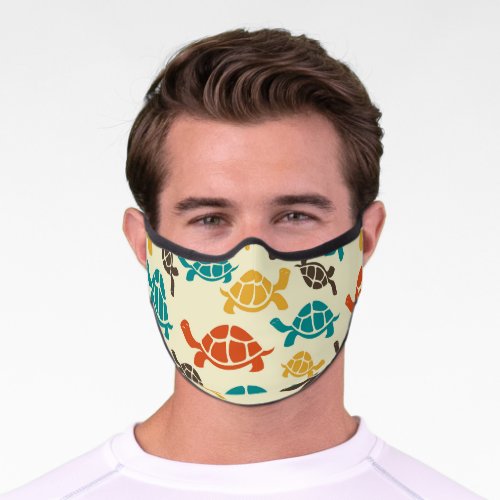 Multicolor Turtle Premium Face Mask