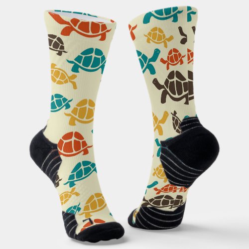 Multicolor Turtle Socks