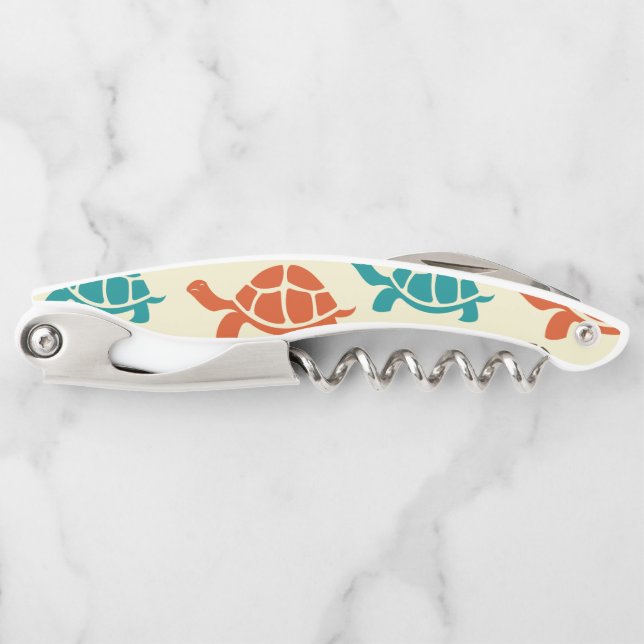Multicolor Turtle Waiter's Corkscrew (Front)