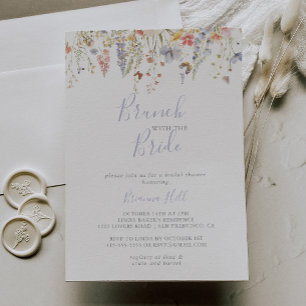 Multicolor Wildflower Brunch with the Bride Shower Invitation