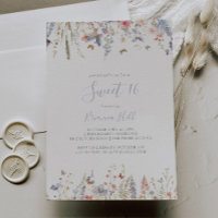 Multicolor Wildflower Sweet 16 Birthday Party