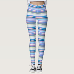 Multicolor Yellow/Gray/Beige/Pink/Purple/Blue Leggings
