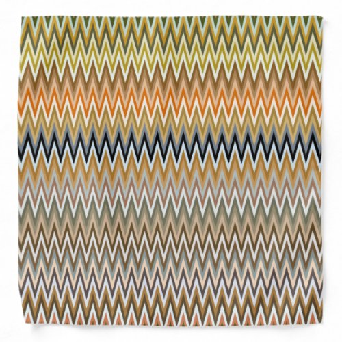 Multicolor Zigzag Pattern Bandana