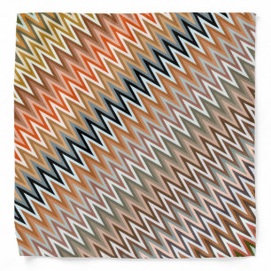 Multicolor Zigzag Pattern Bandana