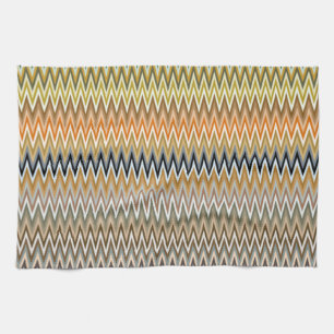 Multicolor Zigzag Pattern Kitchen Towel