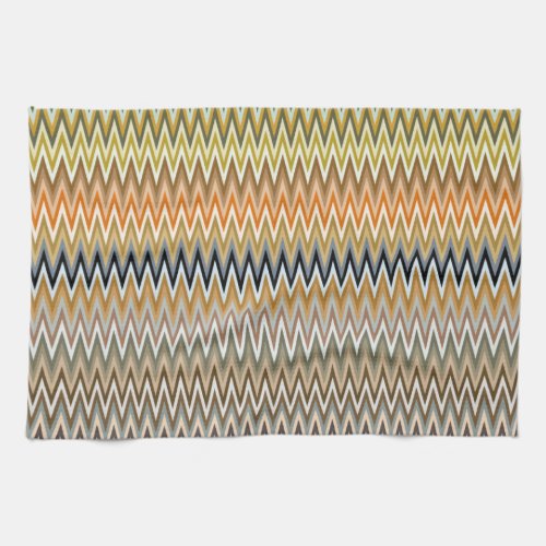 Multicolor Zigzag Pattern Kitchen Towel