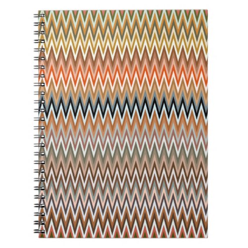 Multicolor Zigzag Pattern Notebook