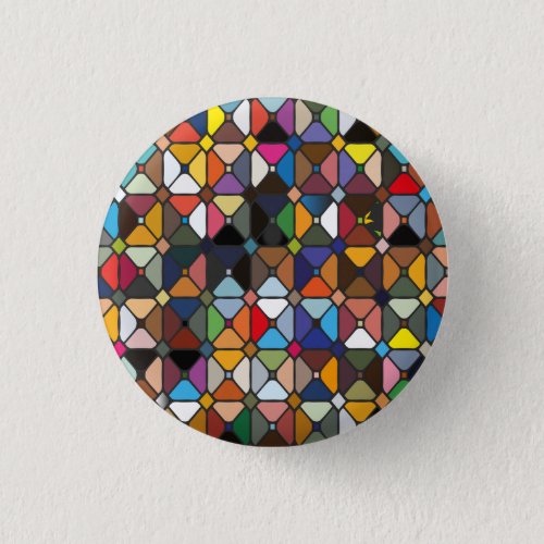 Multicolore geometric patterns with octagon shapes button
