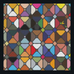 Multicolore geometric patterns with octagon shapes faux canvas print<br><div class="desc">This design is perfect for anyone and everyone!  Get hold of this artistic pattern for unique clothes and décor.</div>