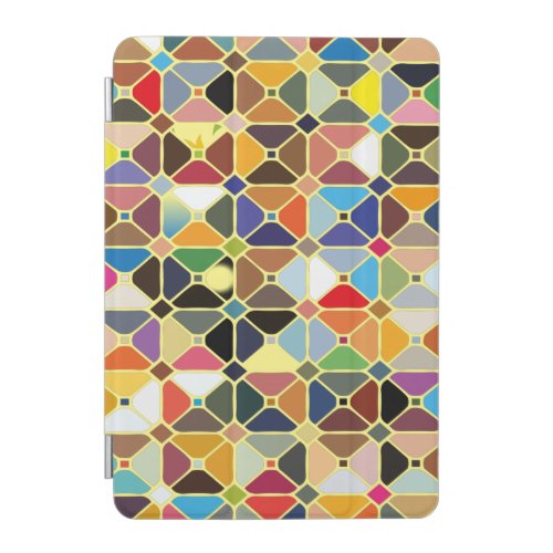 Multicolore geometric patterns with octagon shapes iPad mini cover