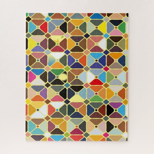 Multicolore geometric patterns with octagon shapes jigsaw puzzle