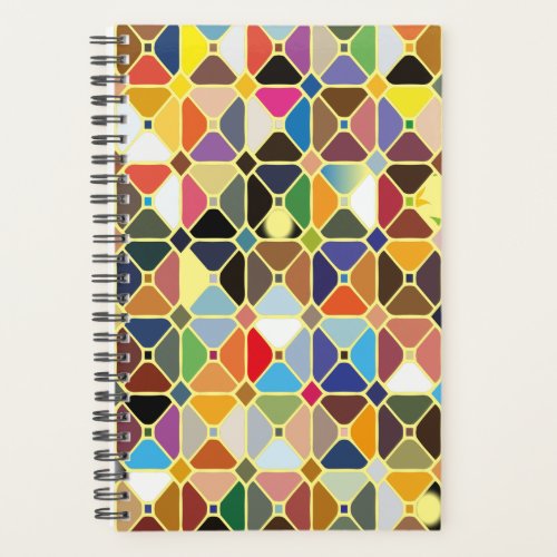 Multicolore geometric patterns with octagon shapes planner