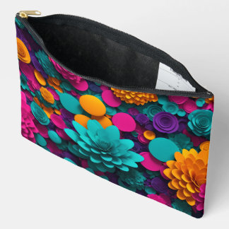 Multicolored Abstract Artwork Pouch