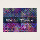 Multicolored Abstract Digital Art Tiny Notes (Front)