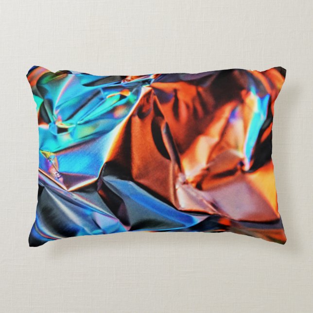 multicolored abstract painting accent pillow (Front)