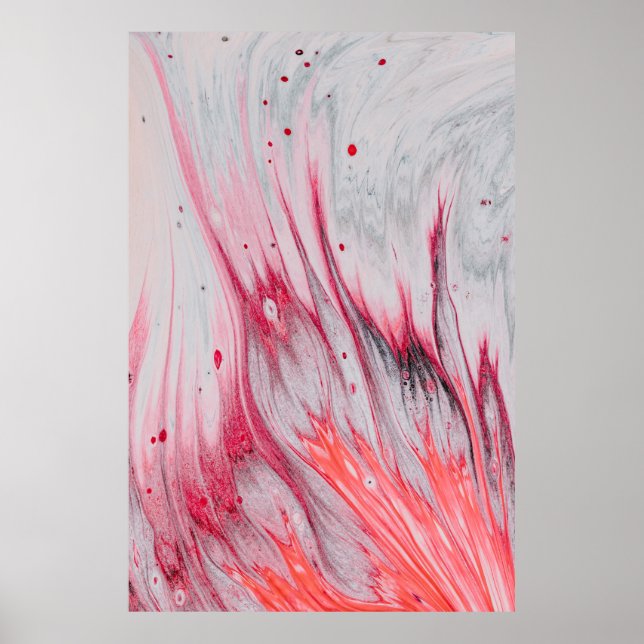 Multicolored abstract painting poster (Front)
