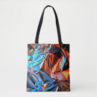 Multicolored abstract painting tote bag