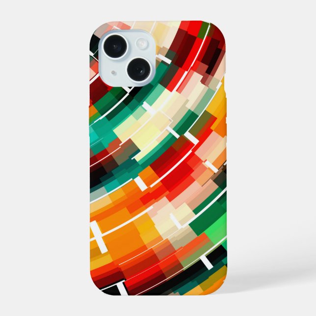 Multicolored Abstract Pattern Iphone Case (Back)