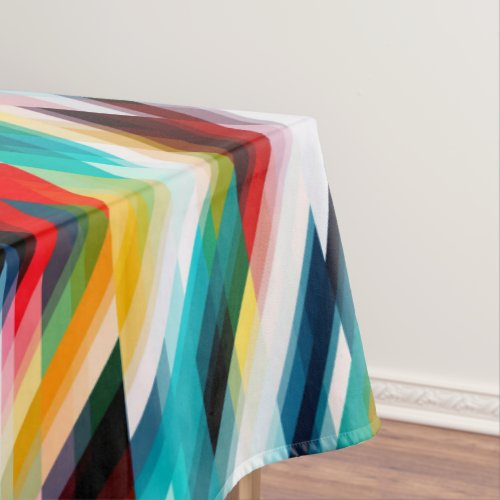 Multicolored Abstract Pattern Tablecloth