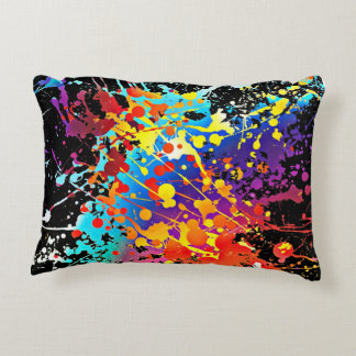 multicolored Abstract Print Accent Pillow