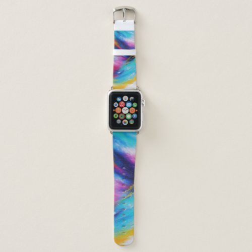 Multicolored Abstract Windstorm Watch Band