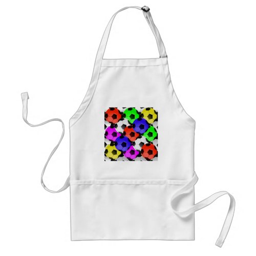 Multicolored American Soccer or Football Adult Apron