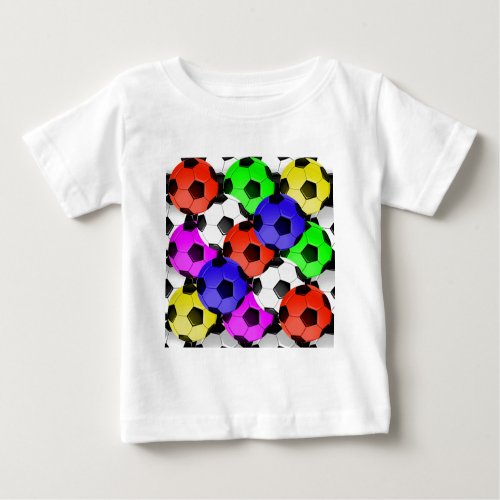 Multicolored American Soccer or Football Baby T_Shirt