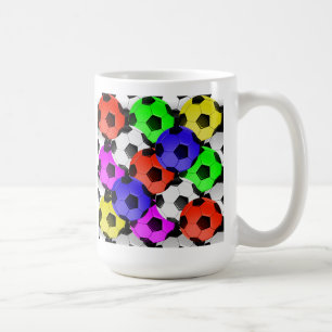 Multicolored American Soccer or Football Coffee Mug