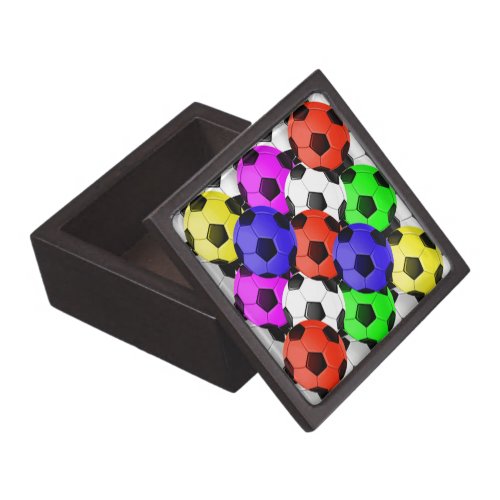 Multicolored American Soccer or Football Jewelry Box