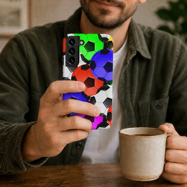 Multicolored American Soccer or Football Samsung Galaxy Case (Multicolored American Soccer or Football Samsung Galaxy Case)