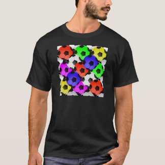 Multicolored American Soccer or Football T-Shirt