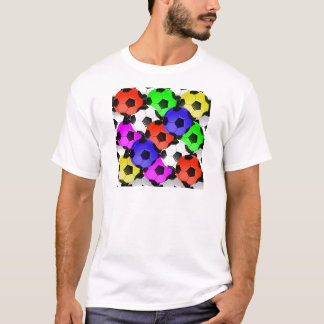 Multicolored American Soccer or Football T-Shirt