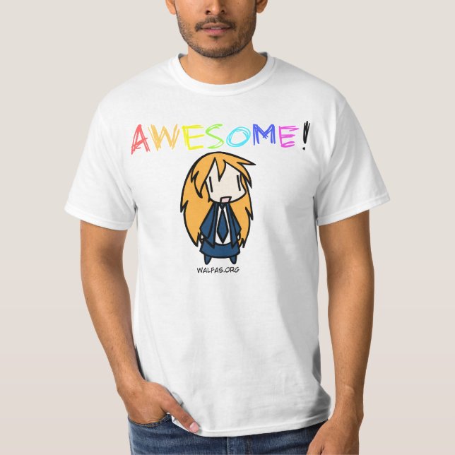 MULTICOLORED AWESOME! (alt) T-Shirt (Front)