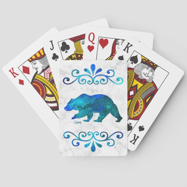 Multicolored Bear - Playing Cards (Back)