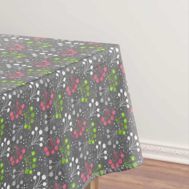 Multicolored berry simple pattern retro sixties tablecloth (In Situ)