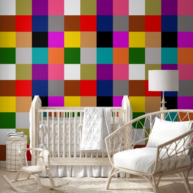 Multicolored Bold Color Blocks Design  Wallpaper (Creator Uploaded)