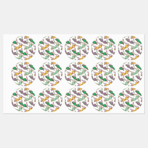 Multicolored Bra Pattern Labels