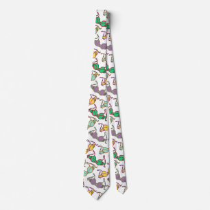 Multicolored Bra Pattern Neck Tie