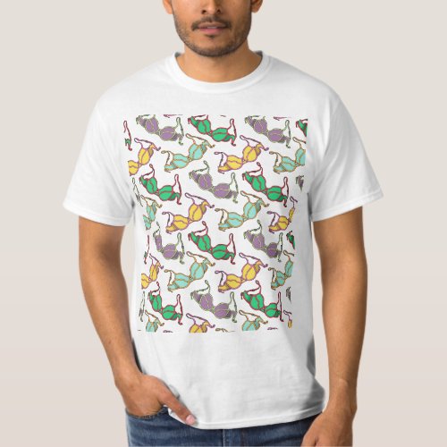 Multicolored Bra Pattern T_Shirt