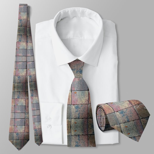 Multicolored Brick Checkered Neck Tie (Creator Uploaded)