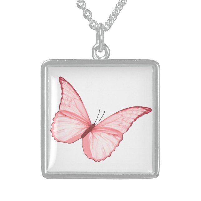 Multicolored Butterfly Necklace (Front)