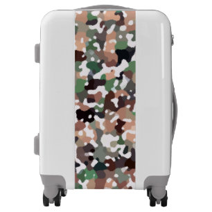 Multicolored Camo Pattern Luggage