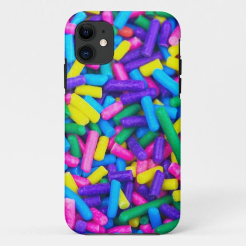 Multicolored Candy Sprinkles iPhone 11 Case