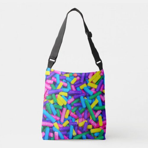 Multicolored Candy Sprinkles Crossbody Bag