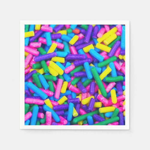 Multicolored Candy Sprinkles Napkins