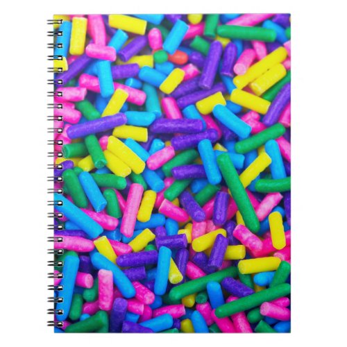 Multicolored Candy Sprinkles Notebook