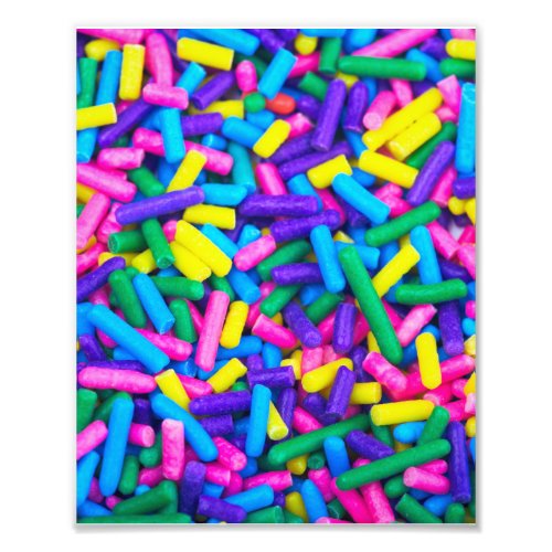 Multicolored Candy Sprinkles Photo Print