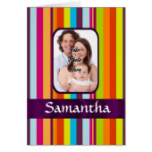Multicolored candy stripe cards (Front)