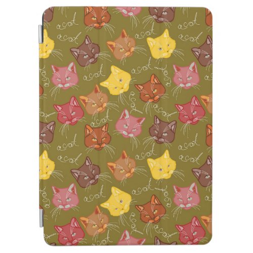 multicolored cats iPad air cover