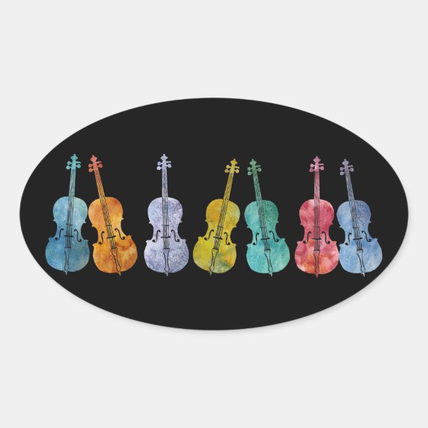 Cello Stickers | Zazzle